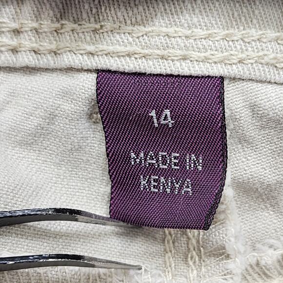 Gloria Vanderbilt Jeans Womens 14 Beige Marnie Skimmer Stretch Denim Casual - Picture 6 of 14